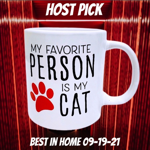 MY FAVORITE PERSON IS MY CAT MUG NWT - Picture 5 of 6
